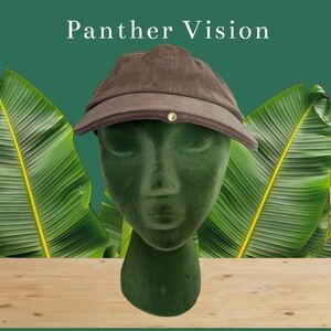 Panther Vision Hat Mens Adjustable Khaki Brown Cotton Baseball Cap Strap Back